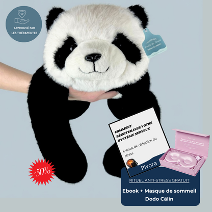 Puffy le Panda – Peluche lestée apaisante pour adultes