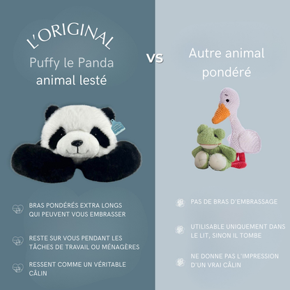 Puffy le Panda – Peluche lestée apaisante pour adultes