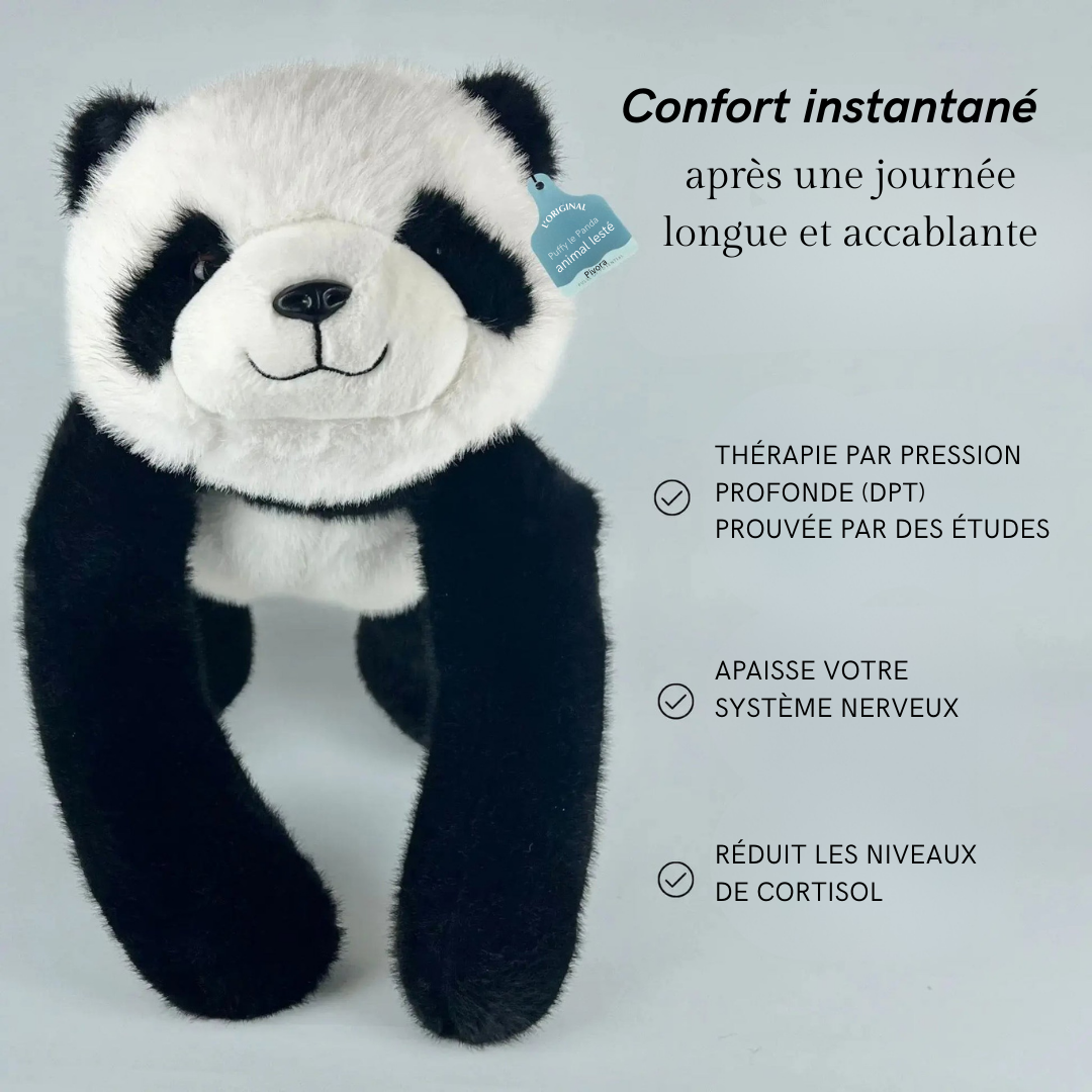 Puffy le Panda – Peluche lestée apaisante pour adultes