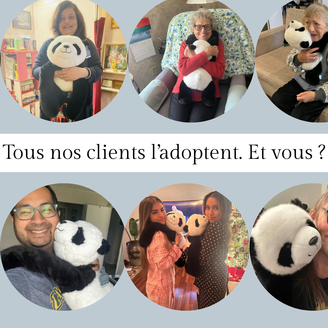 Puffy le Panda – Peluche lestée apaisante pour adultes